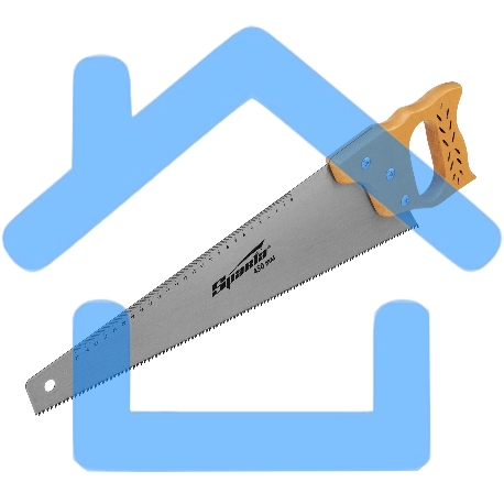 Ножовка по дереву Sparta 450 мм, 7-8 ТРI, каленый зуб, линейка, деревянная рукоятка-5