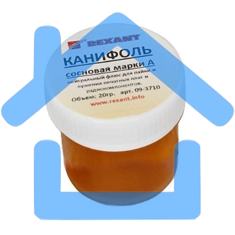 Канифоль сосновая марки А 20г (уп.10шт) Rexant 09-3710