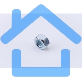 Гайка шестигранная М12 цинк. DIN 934 (уп.60шт) класс прочности 5.8. пакет СТРОЙМЕТИЗ UTORM3030078