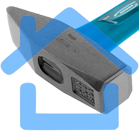 Молоток слесарный GROSS 10278800г квадратный боек фибергласовая обрезиненная рукоятка-2