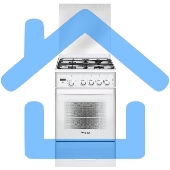 Плита газовая Gefest ПГ 5300-03 0040 белый, конфорок 4 шт, духовка 52 л, 50 см x 85 см x 58.5 см