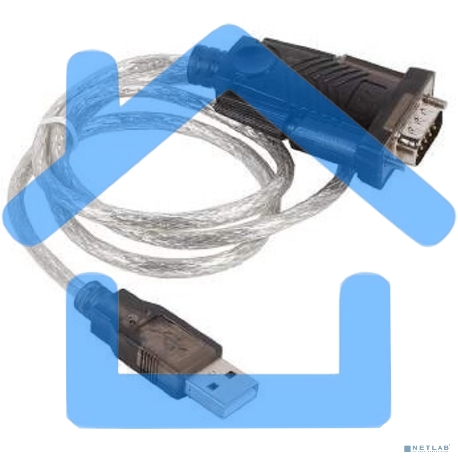 Кабель-адаптер USB AM <-> COM DB9M(RS232) Orient USS-101N18, chipset Prolific PL2303TA, поддержка Win 8/8.1, 1.8м, крепление винты-4