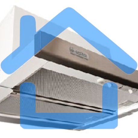 Вытяжка встраиваемая Gefest ВО 4501 К20 белый/серебристый, 50 см, 600 куб. м/ч, 77 дБ