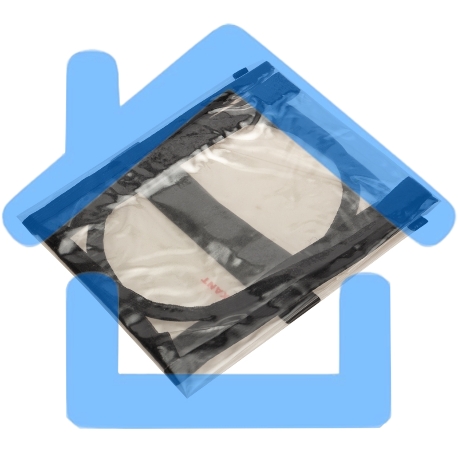 Накидка защитная Rexant на спинку переднего сиденья (60х50 см) ПВХ, прозрачная-4