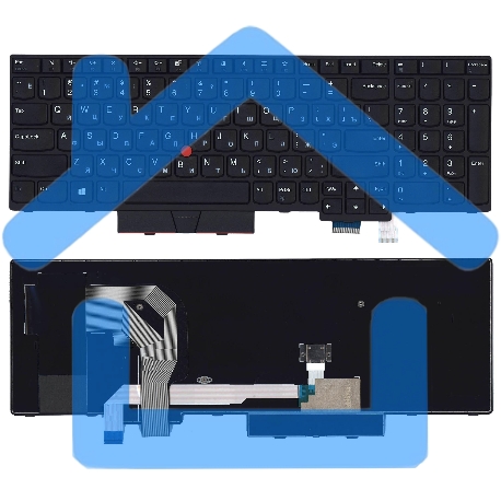 Клавиатура для ноутбука Lenovo ThinkPad T580 черная-1