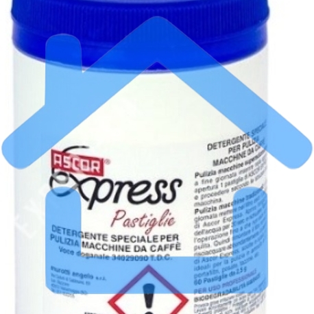 Таблетки для чистки эспрессо-машин ASCOR Express 60 таб. по 2,5 г