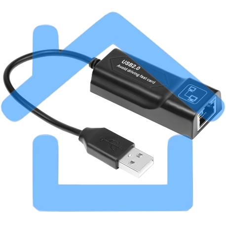 Переходник Greenconnect Адаптер USB 2.0 -> Ethernet RJ-45, USB 2.0 -> Ethernet RJ-45 GCR-LNU202-2
