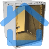 Шкаф коммутационный Suprlan (05-1503) настенный 15U 600x450мм пер.дв.стекл направл.под закл.гайки 70кг RAL 7035 25.1кг 750мм