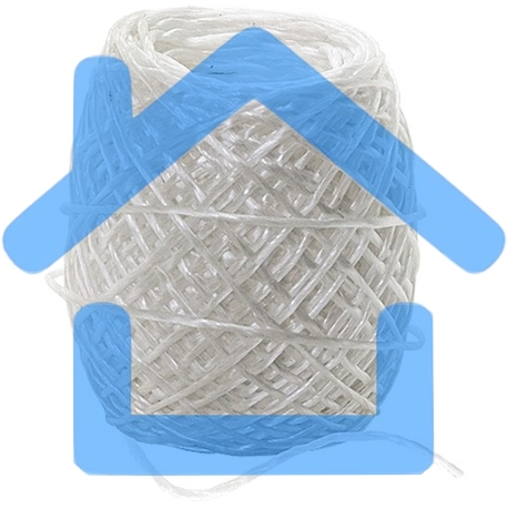 Шпагат полипропиленовый Сибртех 93880, 800 текс, 1,5 мм, L 150 м, Россия, белый