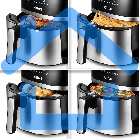 Аэрогриль Kitfort КТ-2221 черный/серебристый-11