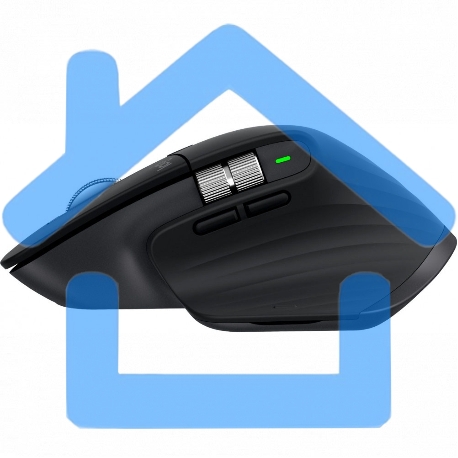 Мышь беспроводная Logitech MX Master 3s графитовый, 8000 dpi, радиоканал, Bluetooth, USB, кнопки - 7-11