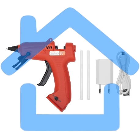 Пистолет клеевой Rexant, 10 Вт, Ø7 мм, 