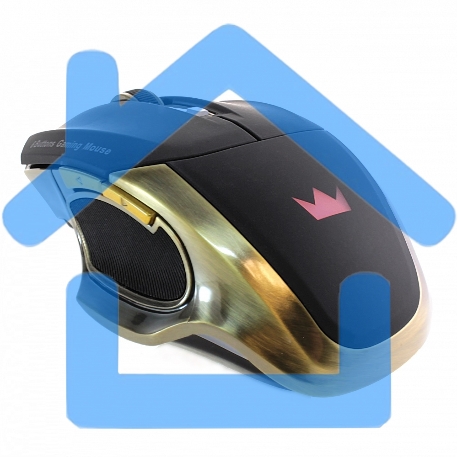 Мышь беспроводная Crown Gaming CMXG-605 черный, 1600 dpi, радиоканал, USB, кнопки - 6-8