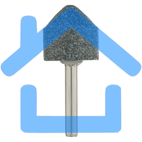 Шарошка абразивная, конус, для дрели, 25 x 25 мм, хвостовик d6 мм, 63С Denzel-3