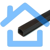 Кабель-канал 12х12 L2000 пластик с двойным замком венге УралПак КК-4812012-200