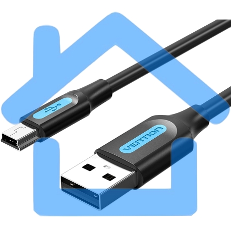 Кабель Vention USB 2.0 AM/mini B 5pin - 2м-1