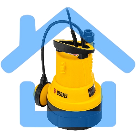 Дренажный насос для чистой воды DPB400, 400 Вт, подъем 11 м, 5500 л/ч Denzel-17