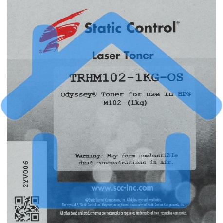 Тонер Static Control для HP LJ PM104/132, Bk, 1 кг, флакон-4