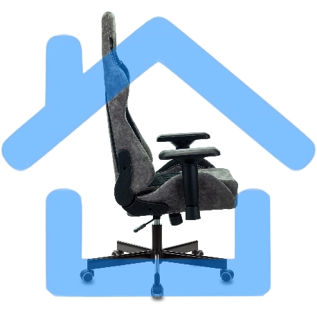 Кресло игровое Бюрократ VIKING 7 KNIGHT B FABRIC черный текстиль/эко.кожа крестовина металл/пластик-14