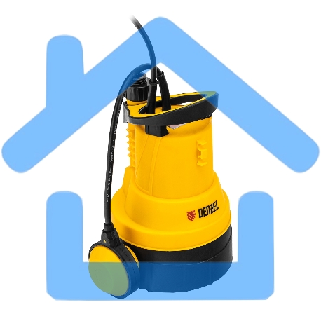 Дренажный насос для чистой воды DPB400, 400 Вт, подъем 11 м, 5500 л/ч Denzel-10