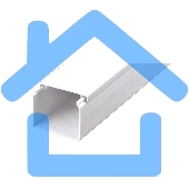 Кабель-канал 60х60 L2000 пластик с двойным замком УралПак КК-19060060-024