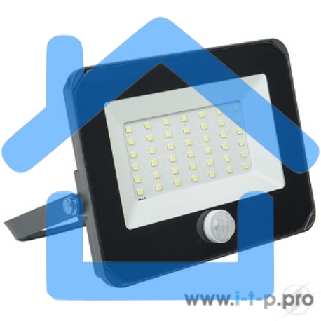 Прожектор Iek LPDO602-50-65-K02 СДО 06-50Д светодиодный черный с датчиком движения IP54 6500K-2