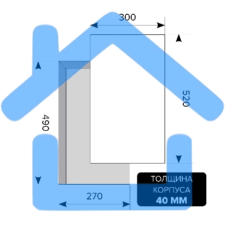 Встраиваемая газовая варочная панель LEX GVS 321 Inox 4000Вт 2 комфорки нерж.сталь-4