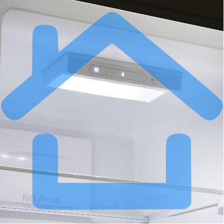 Холодильник Maunfeld MFF186NFRB черныйдвухкамерный 181/71л морозилка снизу-16