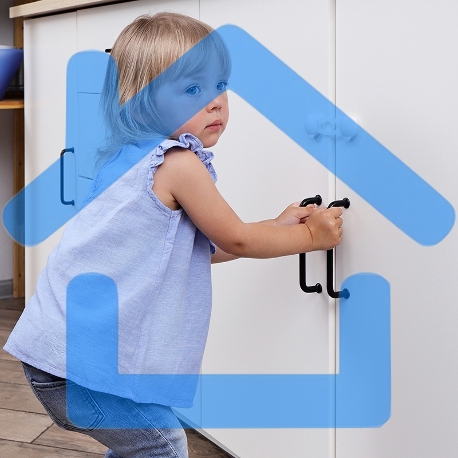 Блокировка для мебели универсальная (короткая) 2 шт. -2