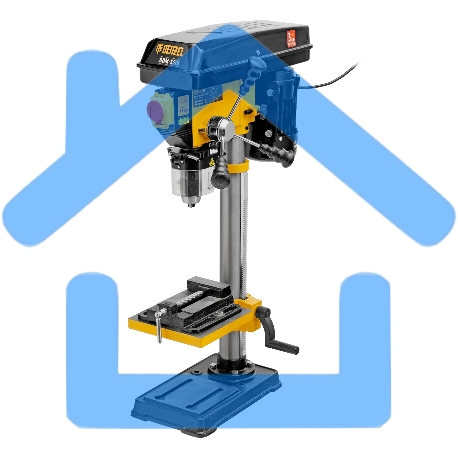 Станок сверлильный Denzel DDM-550L, 550 Вт, 16 мм, 12 ск., лазер, настольный-35