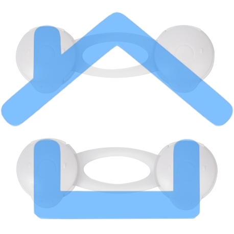 Блокировка для мебели универсальная (короткая) 2 шт. -3