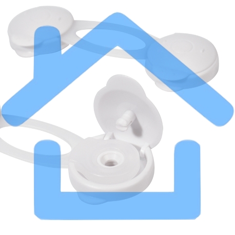 Блокировка для мебели универсальная (короткая) 2 шт. -4