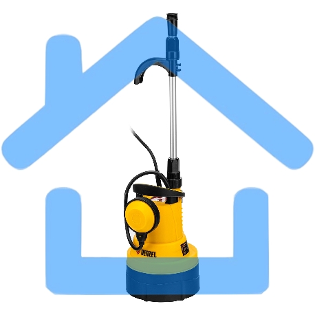 Дренажный насос для чистой воды DPB400, 400 Вт, подъем 11 м, 5500 л/ч Denzel-2