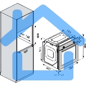 Встраиваемый духовой шкаф Kuppersberg HF 609 B, High-Tech, объем 80 л, 10 режимов работы, телескопические направляющие, цифровой таймер, 2 стекла в дверце, утапливаемые переключатели, энергоэффективность А, черный