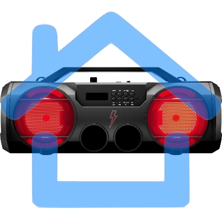 Портативная колонка Ural Молния 280 28W 2.0 BT 10м 2000mAh черный-3