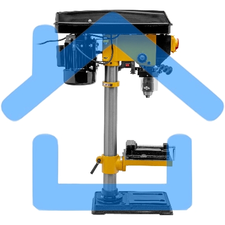 Станок сверлильный Denzel DDM-550L, 550 Вт, 16 мм, 12 ск., лазер, настольный-25