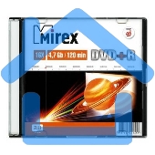 Диск DVD+R Mirex 4.7 Gb, 16x, Slim Case (1), (1/200)