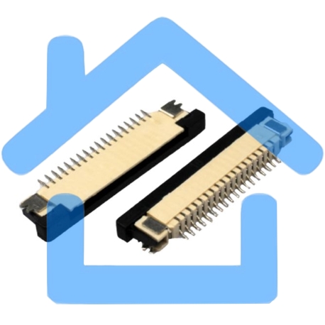 Разъем FPC Half Coverage Bottom Contact 0.8K-BX-10PWB 10 pin высота 2мм шаг 0,8мм-3