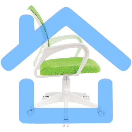 Кресло компьютерное Бюрократ CH-W695NLT TW-03A TW-18 салатовый, крестовина пластик, пластик белый-20