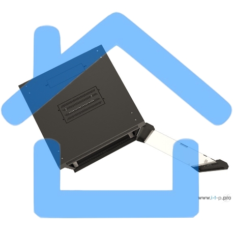 Шкаф настенный Hyperline TWB-1566-GP-RAL9004 19-дюймовый (19