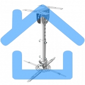 Кронштейн Wize WPA-W белый Потолочные, Макс. крепежное расстояние 260х260, макс. вес нагрузки 12 кг, Наклон,поворот °+/-15, расстояние от стены/ потолка 35-46 см