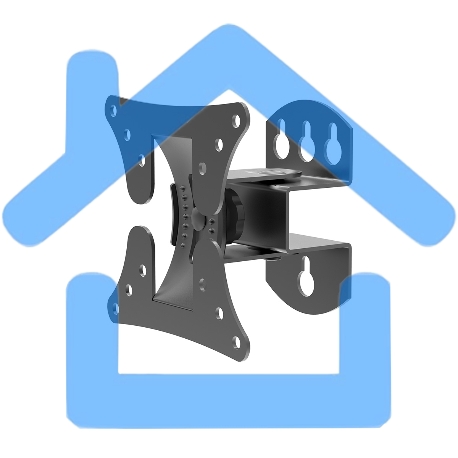 Универсальное настенное крепление для ТЕЛЕВИЗОРОВ Harper TVF-3 черный