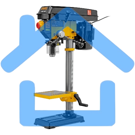 Станок сверлильный Denzel DDM-550L, 550 Вт, 16 мм, 12 ск., лазер, настольный-34