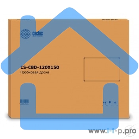 Демонстрационная доска Cactus CS-CBD-120X150, пробковая 120х150см алюминиевая рама-5