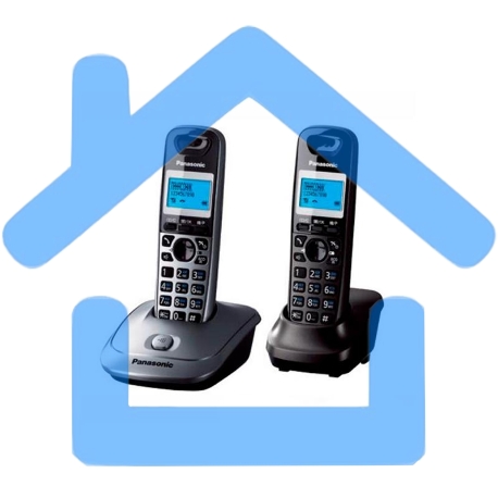 Телефон беспроводной (DECT) Panasonic KX-TG2512RU1 Доп трубка в комплекте, АОН, Caller ID, спикерфон, полифония-3