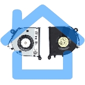 Вентилятор (кулер) для ноутбука Dell XPS 13 9343 9350