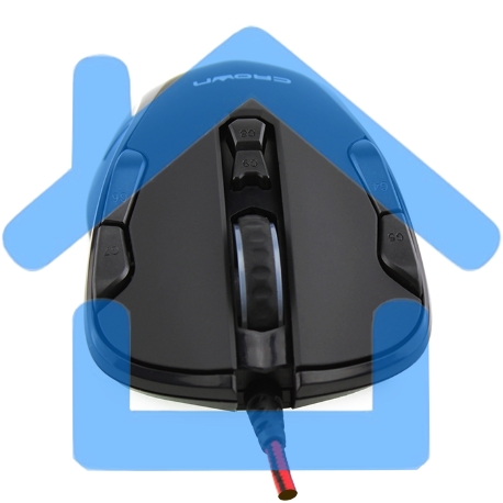 Мышь проводная Crown Gaming CMXG-804 черный, 2000 dpi, USB, кнопки - 9-7