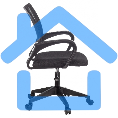 Кресло компьютерное Бюрократ CH-695NLT/BLACK спинка сетка черный TW-01, сиденье черный TW-11-19