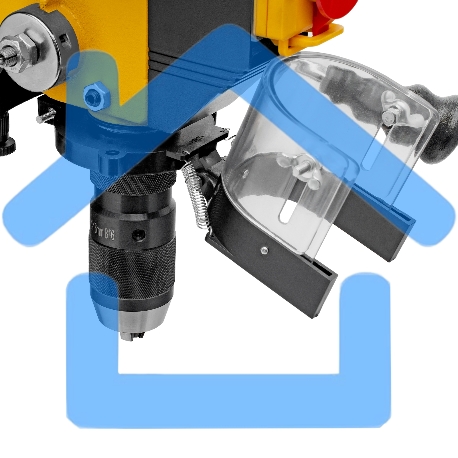 Станок сверлильный Denzel DDM-550L, 550 Вт, 16 мм, 12 ск., лазер, настольный-2