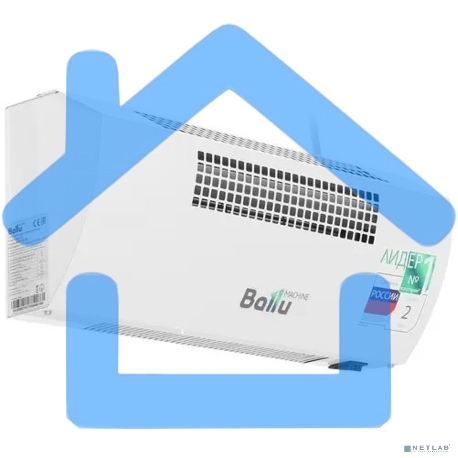 Тепловая завеса Ballu BHC-CE-3L Ступени мощности 2,5/1,25 кВт, Номинальный ток 11 А, Производительность 250 м3/час, Напряжение питания 220 В - 50 Гц, Подключение к сети сетевой шнур с вилкой, Степень защиты 	IP20, Класс электрозащиты I, Увеличение темпера-1